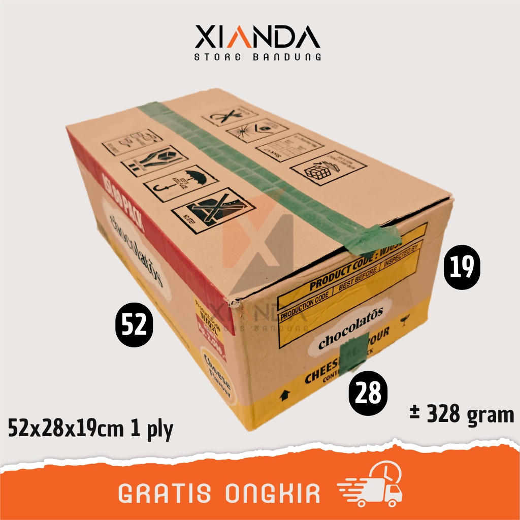 

KARDUS BEKAS 52x28x19 1 LAYER 328 GRAM | PACKING DUS PINDAHAN BOX PACKAGING KEMASAN UKURAN BESAR KECIL LEMBARAN CM CENTIMETER TEBAL TIPIS KILOAN KOTAK POLOS KUAT JUMBO GROSIR SATU DUA PLY DOUBLE LAPIS KARTON KIRIM BARANG MURAH TERJANGKAU