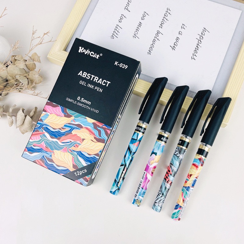 

(12)pulpen new gel 0.5mm bolpoin gel pens ,Pena abstrak, fantasi, anime wind