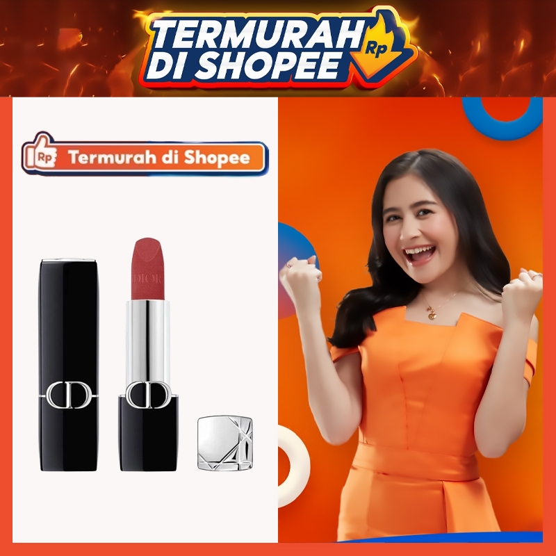 MURAH - DIOR Rouge Dior Lipstick Velvet Finish • 3.5g