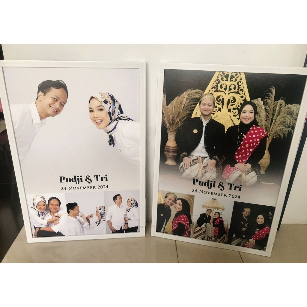 Paket Cetak Foto Bingkai16R Jumbo 40x60 16Rs Foto Prewedding, Wisuda, Foto Wedding