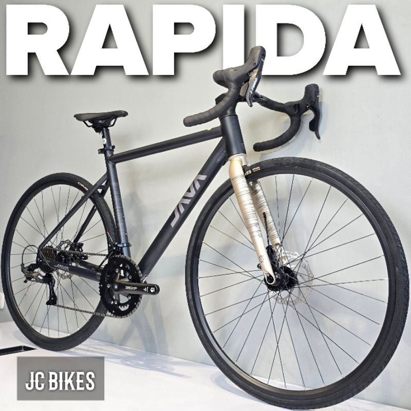 Sepeda Balap Roadbike JAVA Rapida Full Alloy, Clean Look, HYDRAULIC, ThruAxle