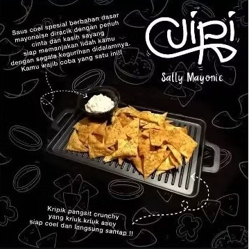 

CUIPI KERIPIK PANGSIT COEL SALLY MAYONIC