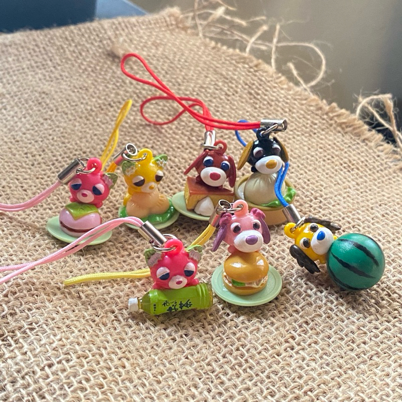 Trinkets Gotochi Gacha Gashapon Ocha-ken Tea dogs