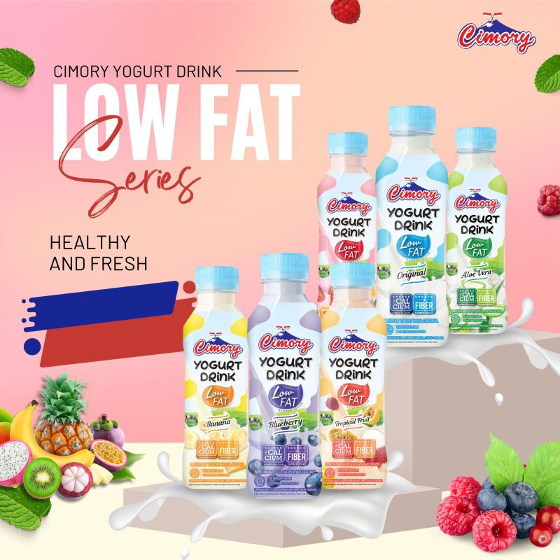 

Cimory Yoghurt Drink Cimory Low Fat Series 250ml