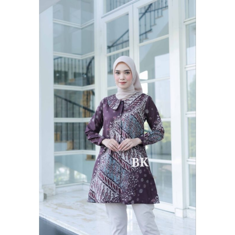 TUNIK BATIK KANCING.TUNIK BATIK KOIN.TUNIK BATIK KATUN