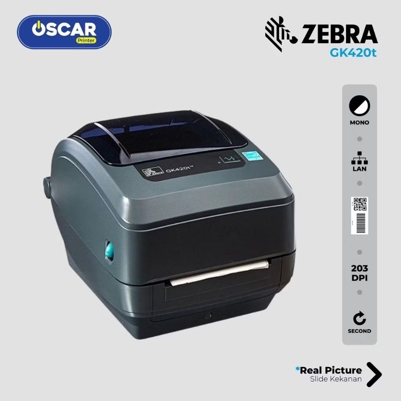Printer Thermal ZEBRA GK420T GC420T | Printer Resi | Printer Barcode