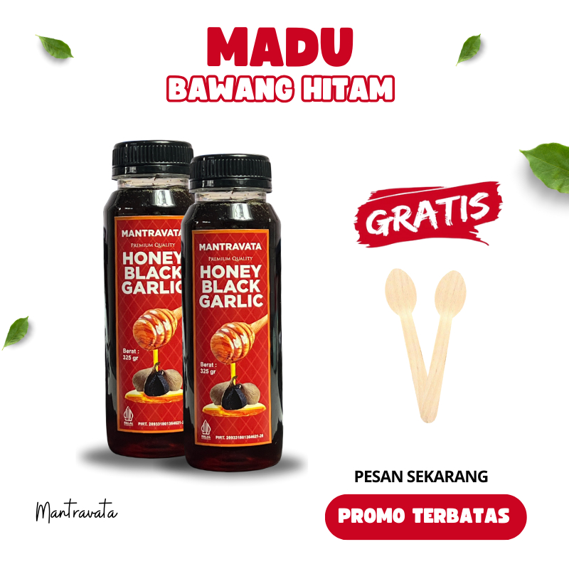 

Black Garlic Honey Madu Bawang Hitam Tunggal Lanang Premium Mantravata 325gr Promo Beli 1 Gratis 1