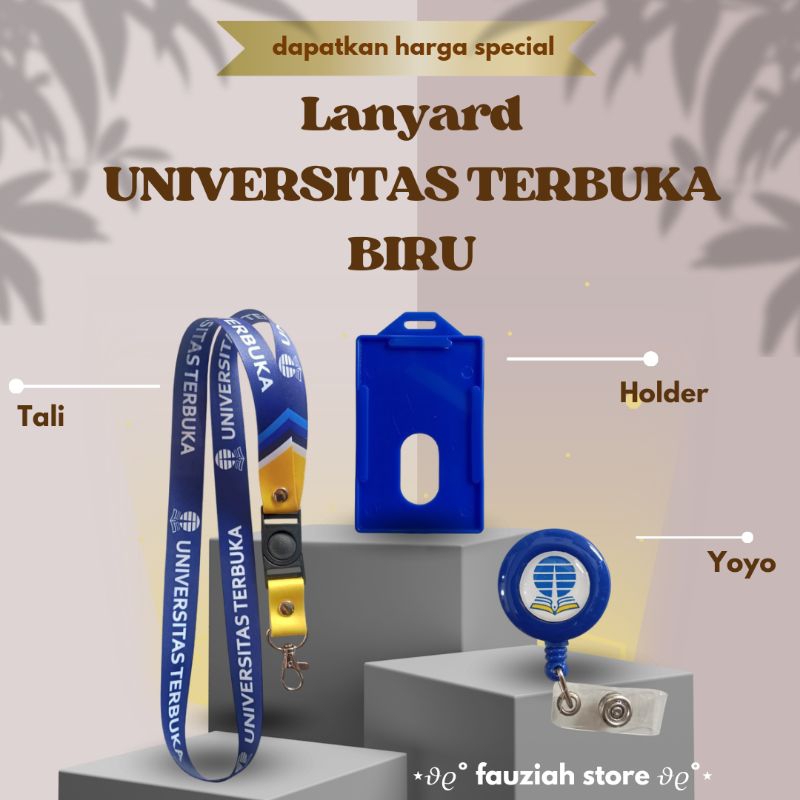 

READY! Tali / Lanyard UNIVERSITAS TERBUKA Warna Biru, Cetak KTM Termurah!!!