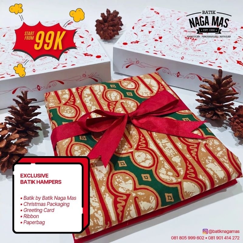 HAMPERS NATAL CHRISTMAS KAIN BATIK NAGA MAS