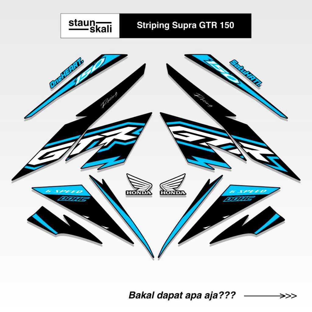 Striping GTR 150 Full Body (1) Malaysia 2017 2018 2019 Winner X RS150R V1 V2