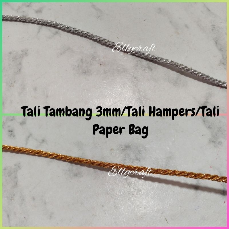 

1Meter Tali Tambang 3mm/Tali Hampers/Tali Paper Bag