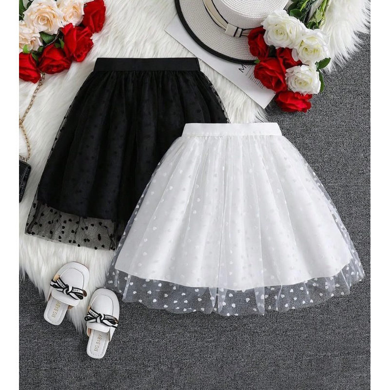 rok tutu tile polkadot anak perempuan