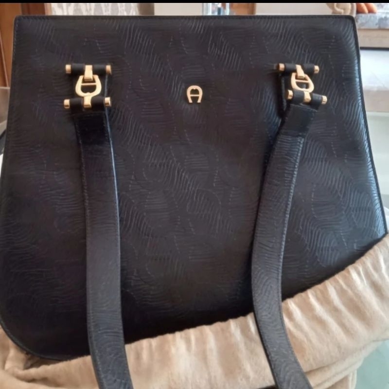 Tas Aigner Hitam Original second