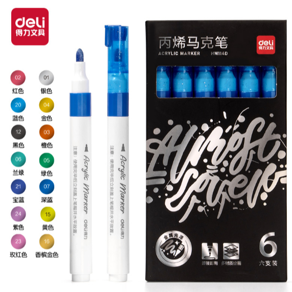 

Deli - Spidol Akrilik / Acrylic Marker HM114