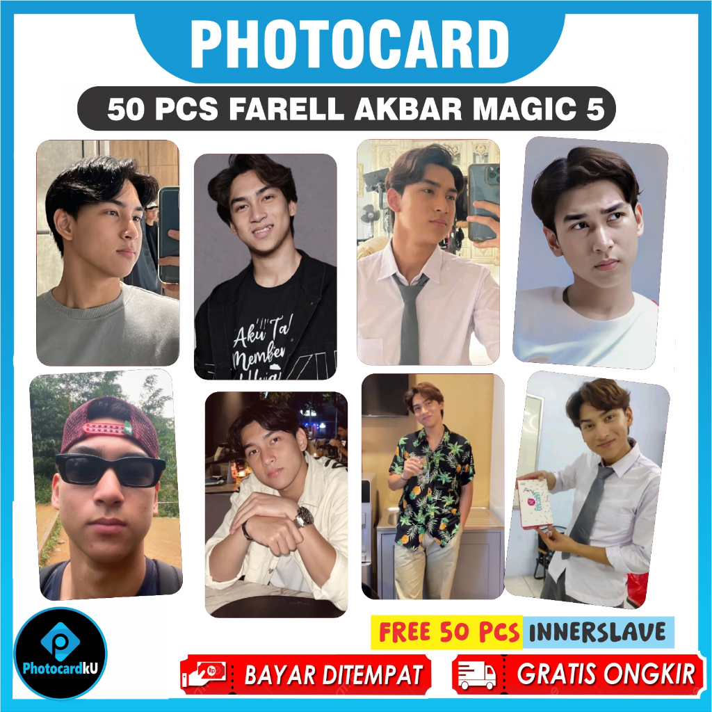 Photocard Farel Akbar Magic 5 isi 50 Pcs Bonus Innerslave - Photocardku