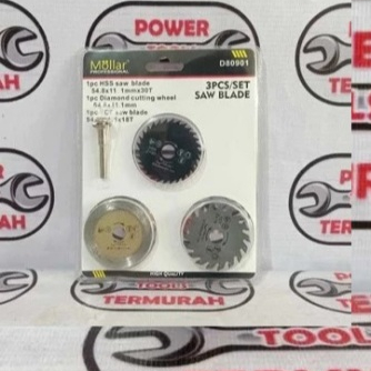 

MOLLAR D80901 Mata Gergaji Mini 3 Pcs - Saw Blade Mini Die Grinder Bor