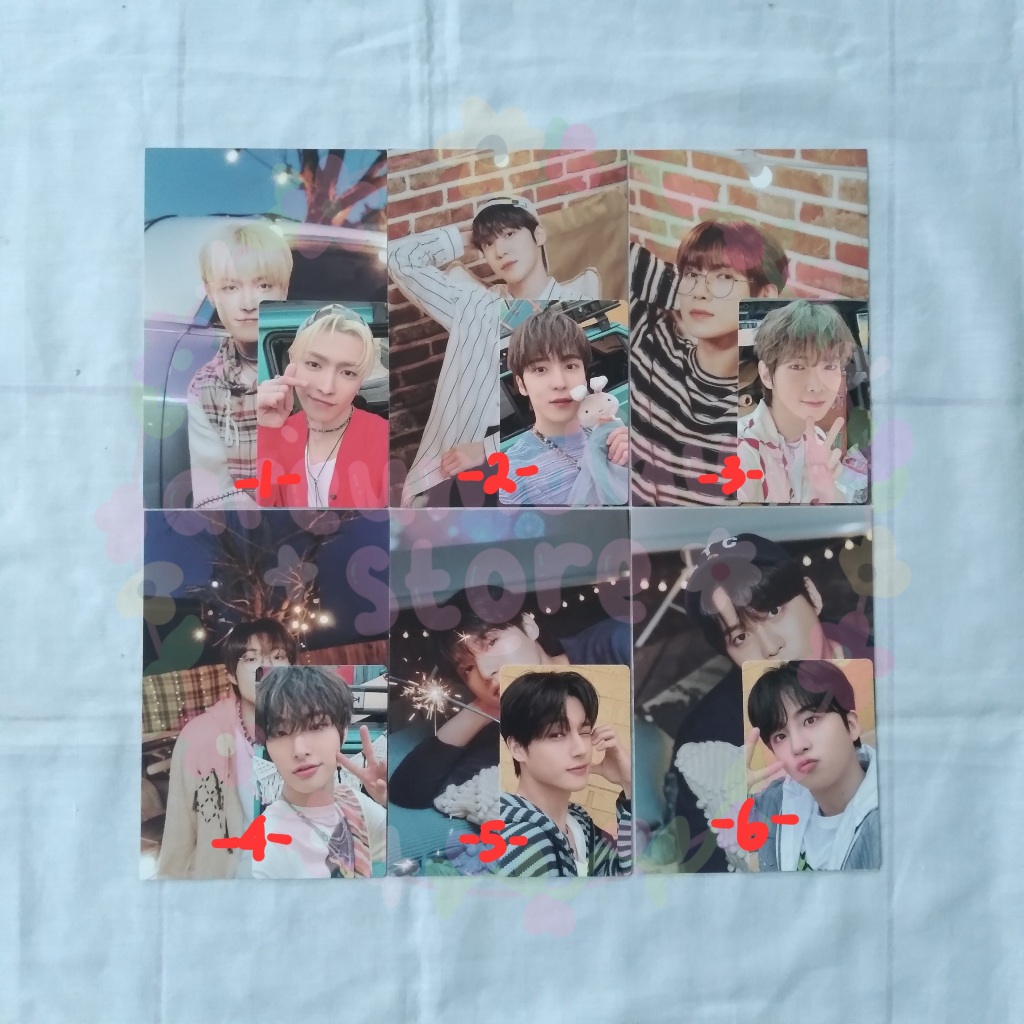 ATEEZ photocard postcard summer photobook 2024 Hongjoong Yunho Yeosang Mingi Wooyoung Jongho