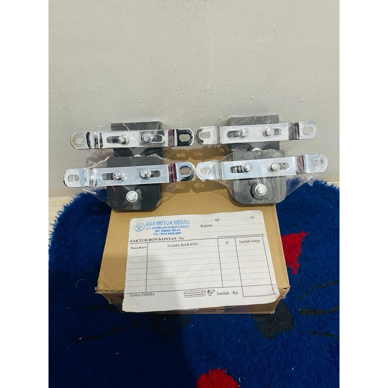 DUDUKAN PLAT NOMOR CHROM RX KING