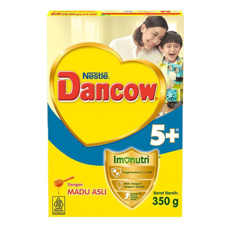 

Nestle Dancow 5+ Susu Pertumbuhan Rasa Madu | Vanila 5-12 tahun Box 350g