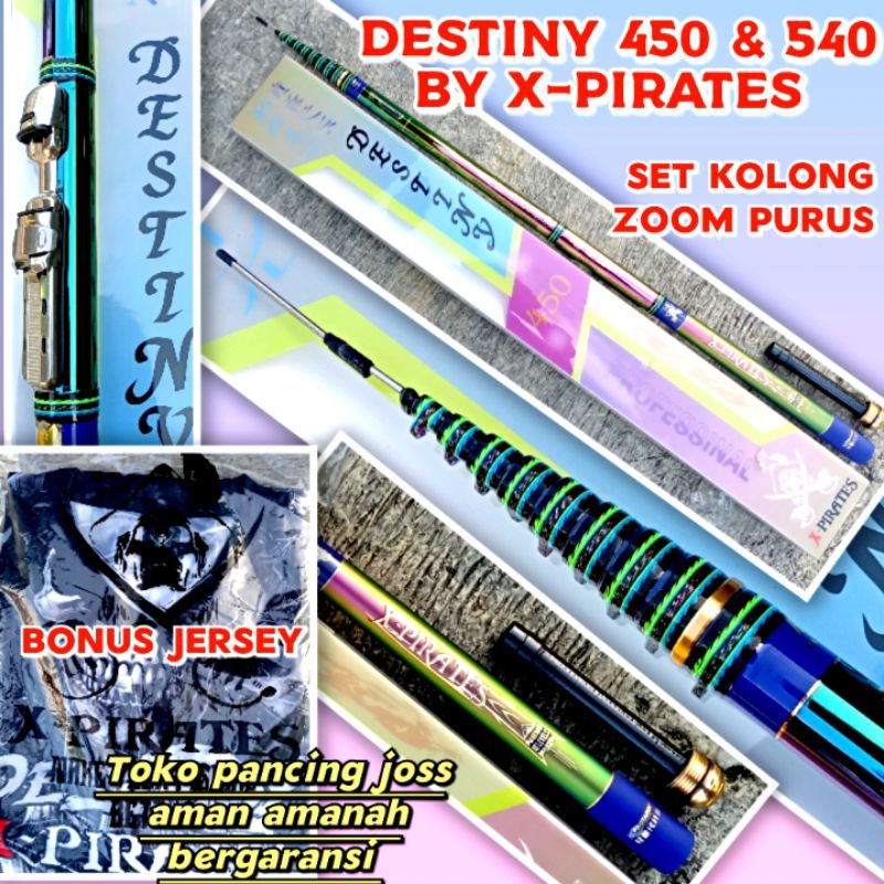 Tegek kolong zoom DESTINY X-PIRATES 360 450 540 BONUS JERSEY