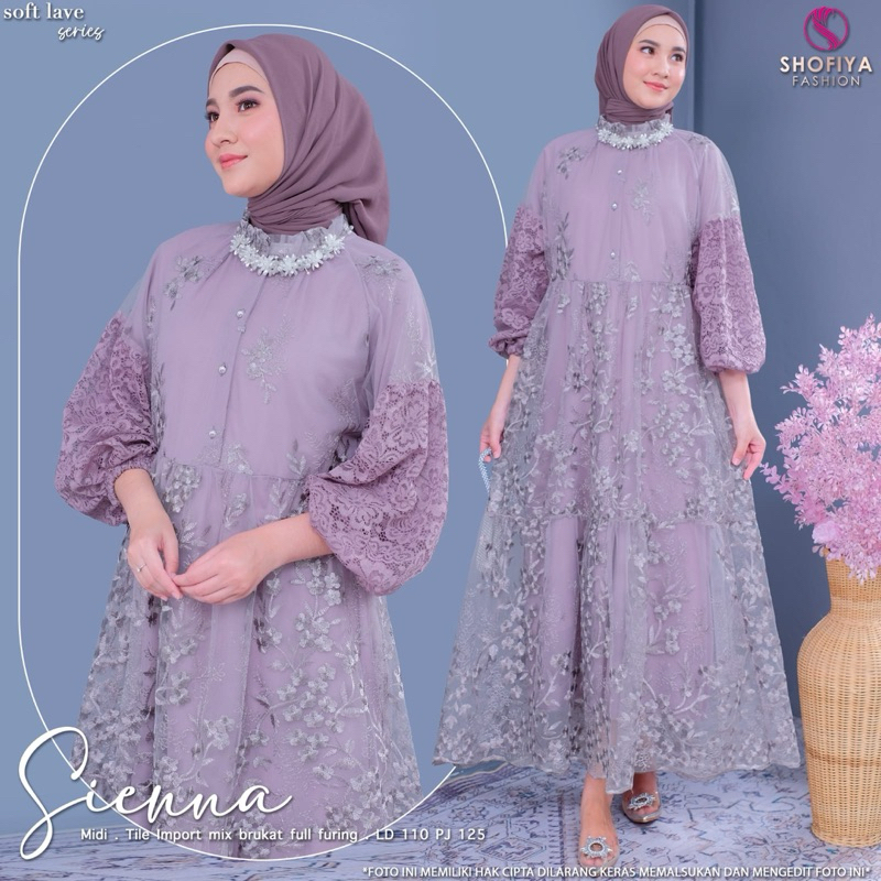 Sienna Dress Tile Brukat Outfit Kondangan