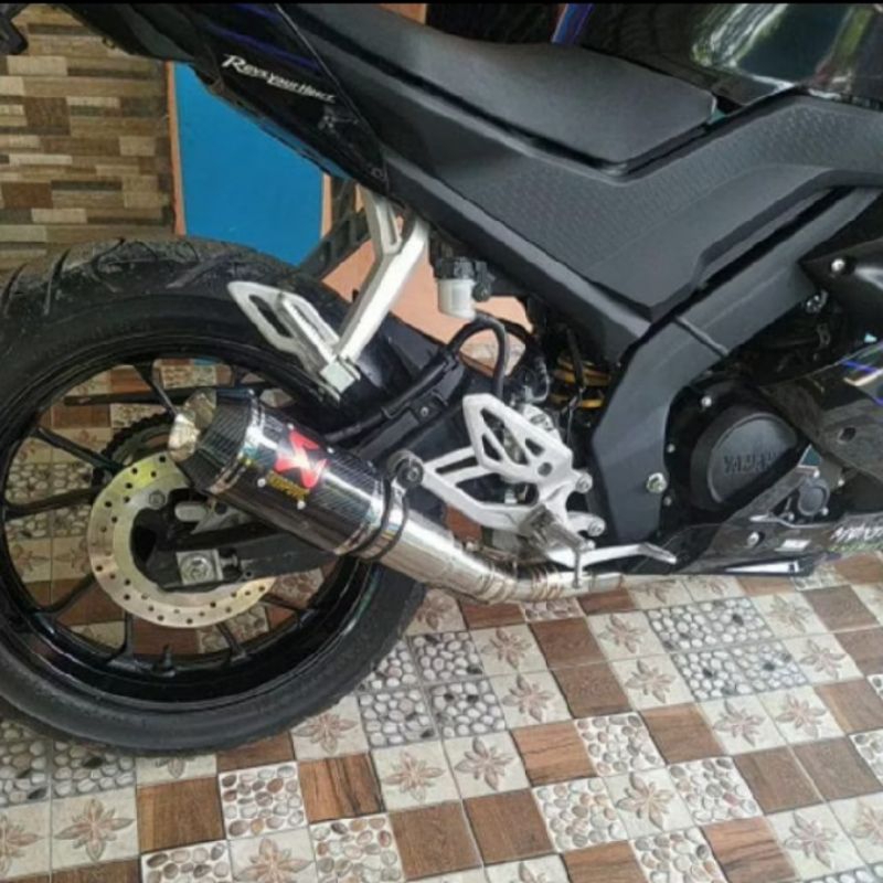 knalpot racing Akrapovic gp Lorenzo m1 fullset R15 V3 v4 eksoz