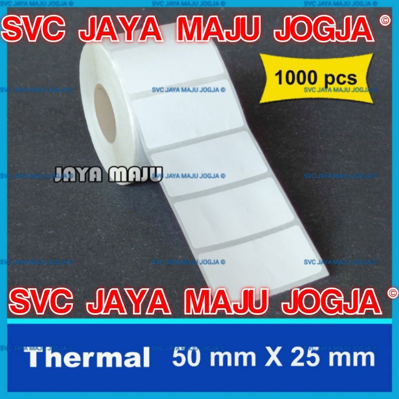 

MURAH 1000 PCS/ROLL LABEL THERMAL 50X25 50 X 25 THERMAL TOP COAT - 1 LINE - FACE OUT - ISI 1.000 PCS || CORE 1" || LABEL BARCODE TANPA RIBBON DIRECT THERMAL || 50x25 50 x 25 50mm x 25mm 50 mm x 25 mm 50X25MM 50 X 25 MM 5 x 2,5 cm