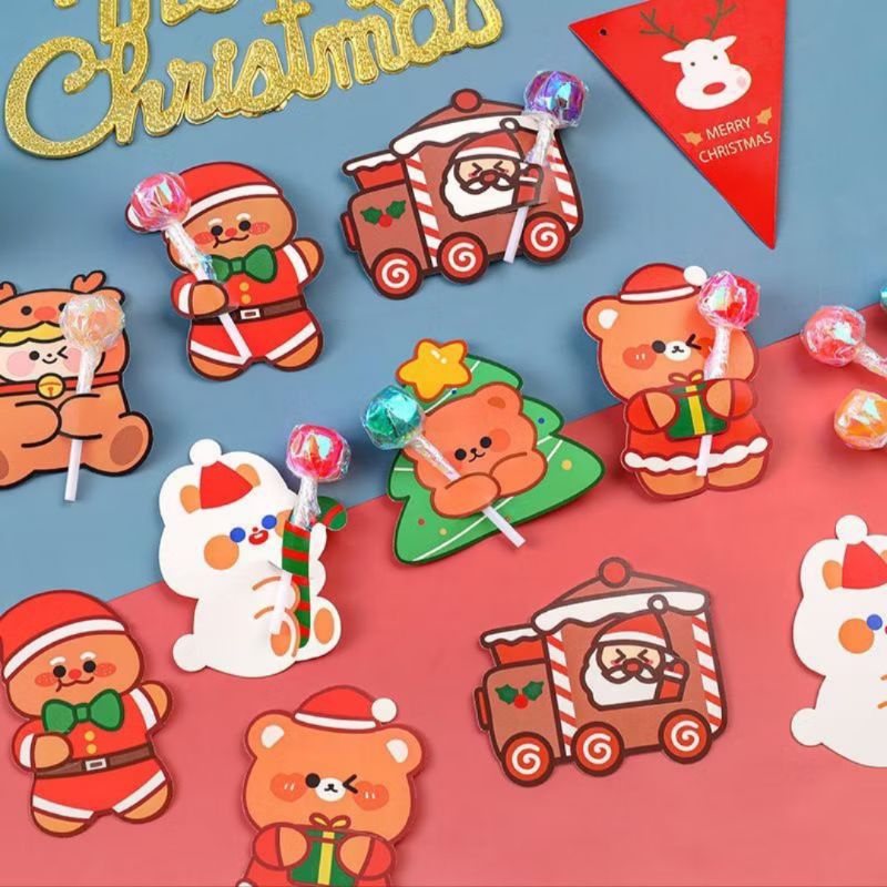 Kartu Natal // Kartu Natal Lolipop // Greeting Card