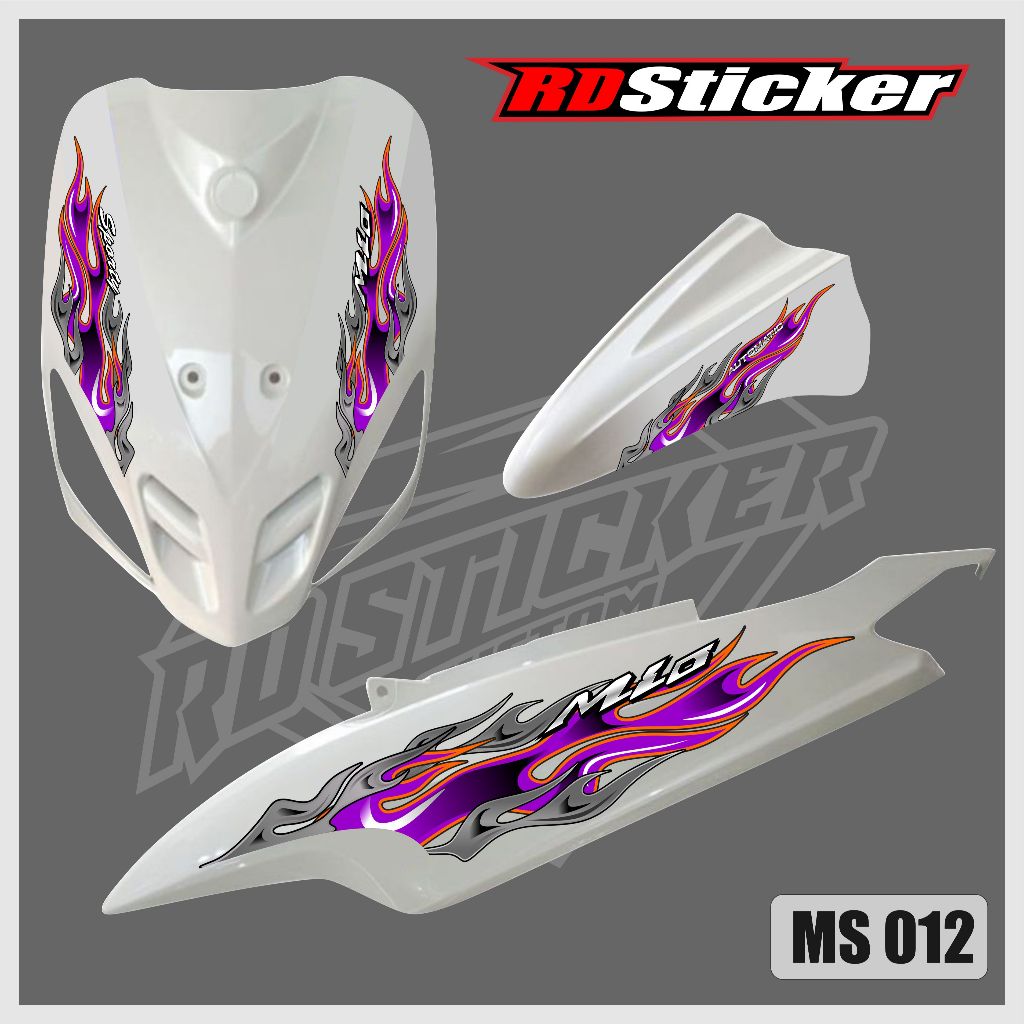 STRIPING MIO SPORTY MOTIF API. STRIPING TRANSPARAN MIO SPORTY API
