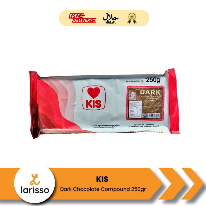 

CHEFMATE KIS Cokelat Blok 250gr / Coklat Batang KIS / DARK Chocolate Compound