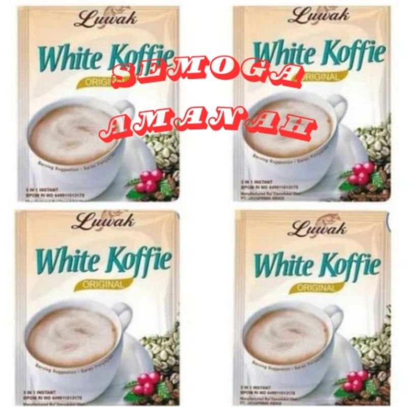 

kopi luwak white kaffie 1 renceng isi 10 bungkus