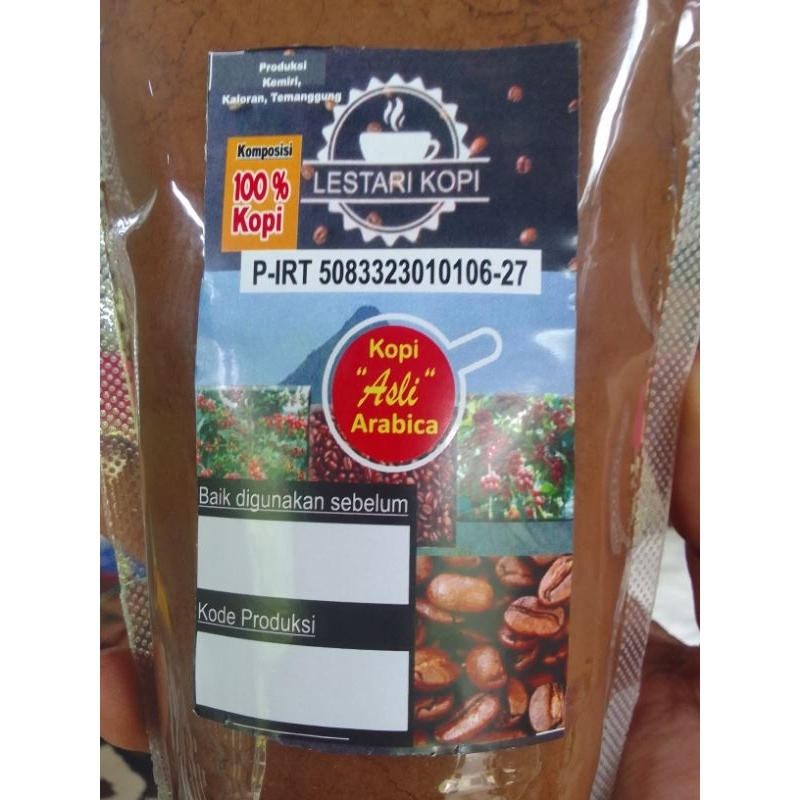 

Bubuk kopi Arabica temanggung kemasan 200gr