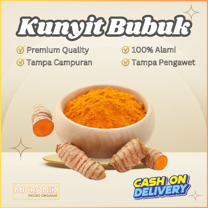 

Kunyit Bubuk Premium Grade A - Kunir Bubuk Premium