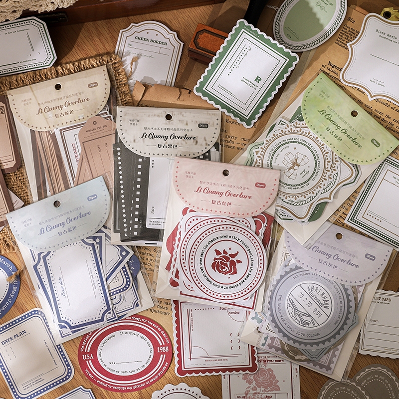 

20pcs Kertas Hias Seri Pembukaan Fajar Untuk Dekorasi Scrapbook Bullet Journal Diary Jurnal Retro Vintage