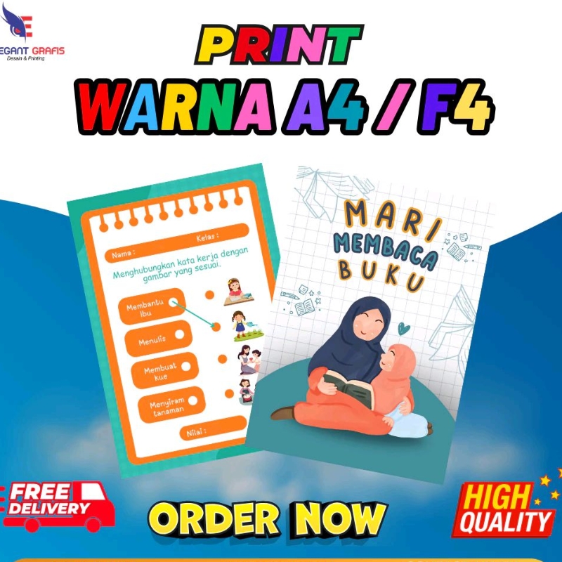 

PRINT WARNA HVS A4/F4 MIN 20 LBR CEPAT MURAH BERKUALITAS CETAK GAMBAR/MAJALAH/MODUL/BUKU