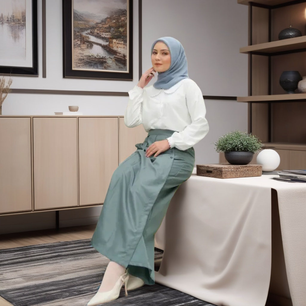 ROK CELANA REMAJA WANITA ROCELA NIBRAS NRC 17 DARK GREY