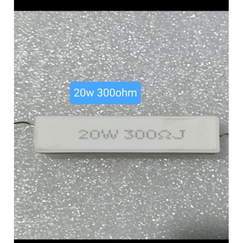 RESISTOR KAPUR 20W 300 OHM 20 WATT 300OHM 300RJ RESISTOR TAHANAN