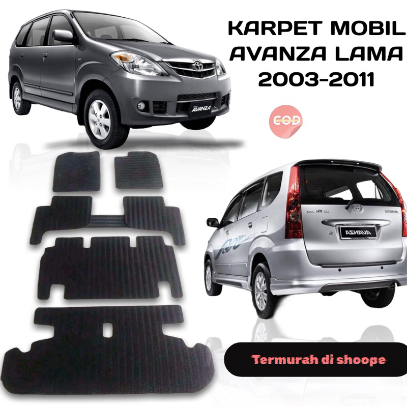 karpet mobil Avanza 2004 2011 fullset alas kaki matras karet mobil Avanza 2007 2008 2009 2010 2011 k