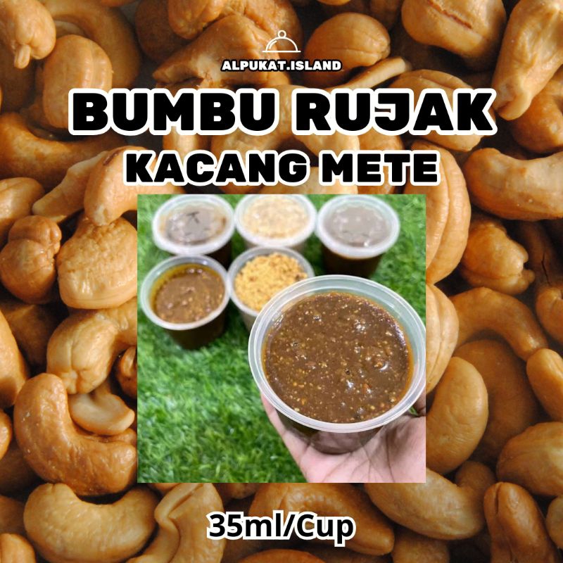 

promo bumbu rujak coel kacang mete | 35ml/cup beli 1 gratis 1