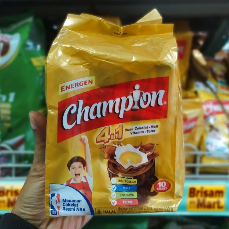 

Champion Energen Kemasan Pouch 300g Isi 10 Renceng