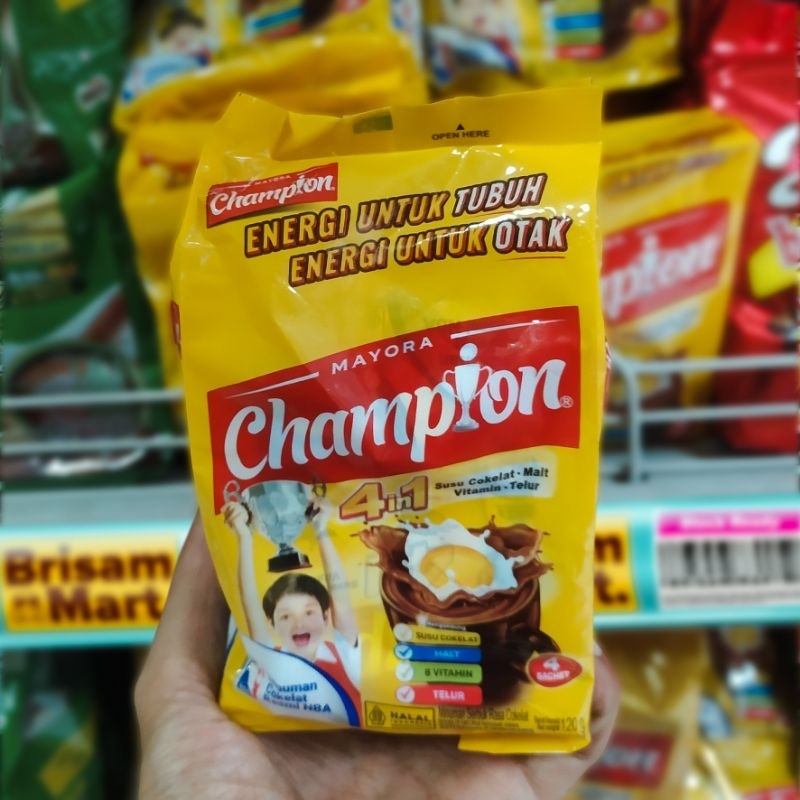 

Energen Champion 4 In1 Coklat 120g Pouch (isi 4 sachet)