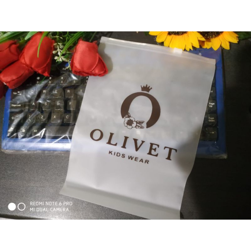 Plastik ziplock Baju Zipper lock plastik Sablon Custom