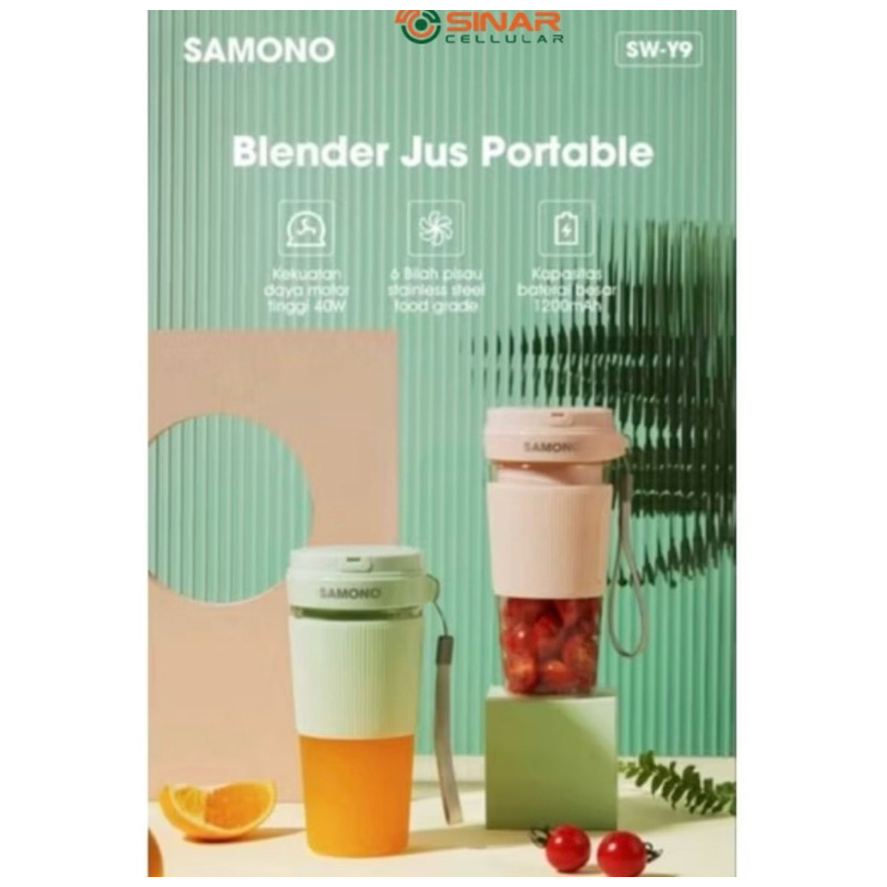 Samono Blender Jus Portable Pink