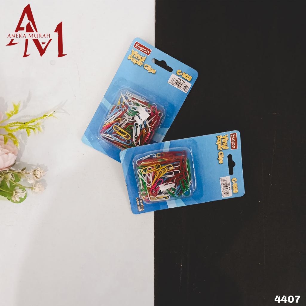 

ESELON PAPER CLIP WARNA WARNI C103 (4407)