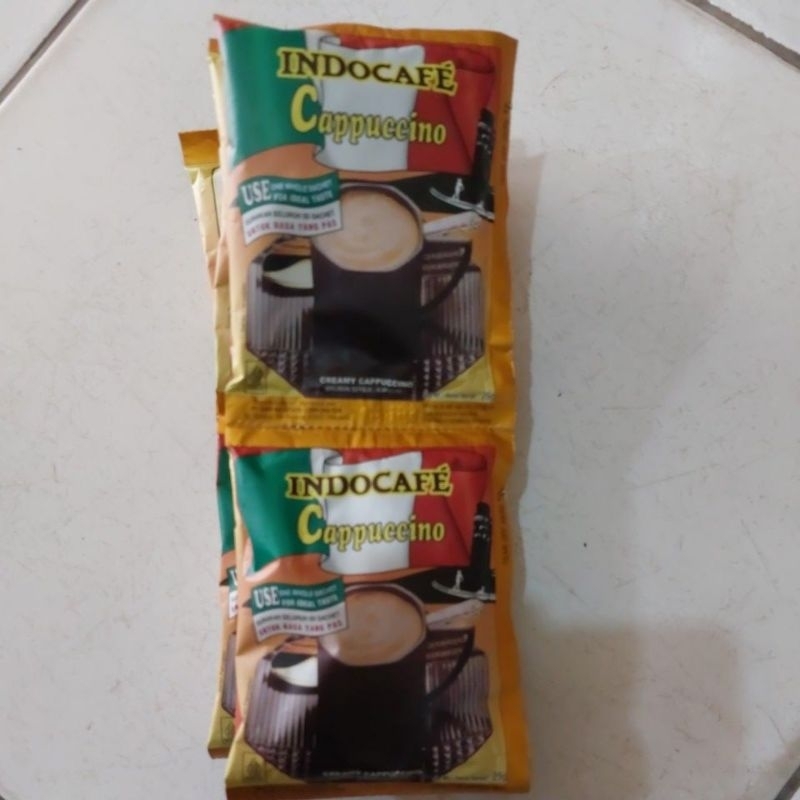 

Indocafe Cappucino 1 renceng isi 10 pc