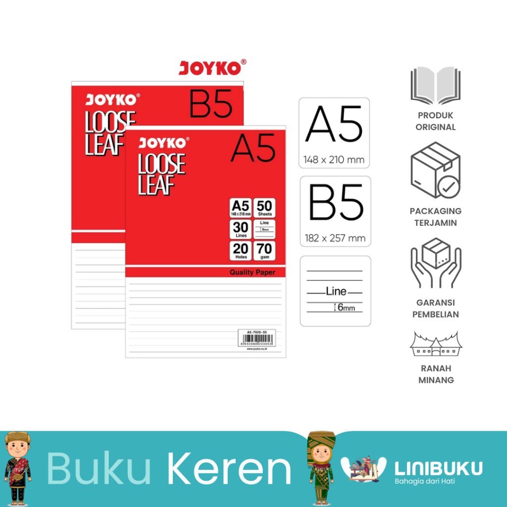 

Loose Leaf Isi Kertas File Binder dan Pembatas Binder