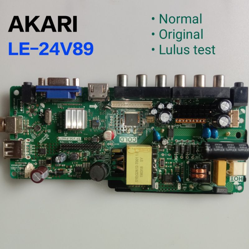 MB Mainboard AKARI LE-24V89 - Mesin Mobo TV AKARI LE-24V89