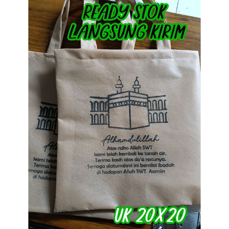 

ready stok tas souvenir umroh haji,tas bingkisan umroh haji murah UK 20x20