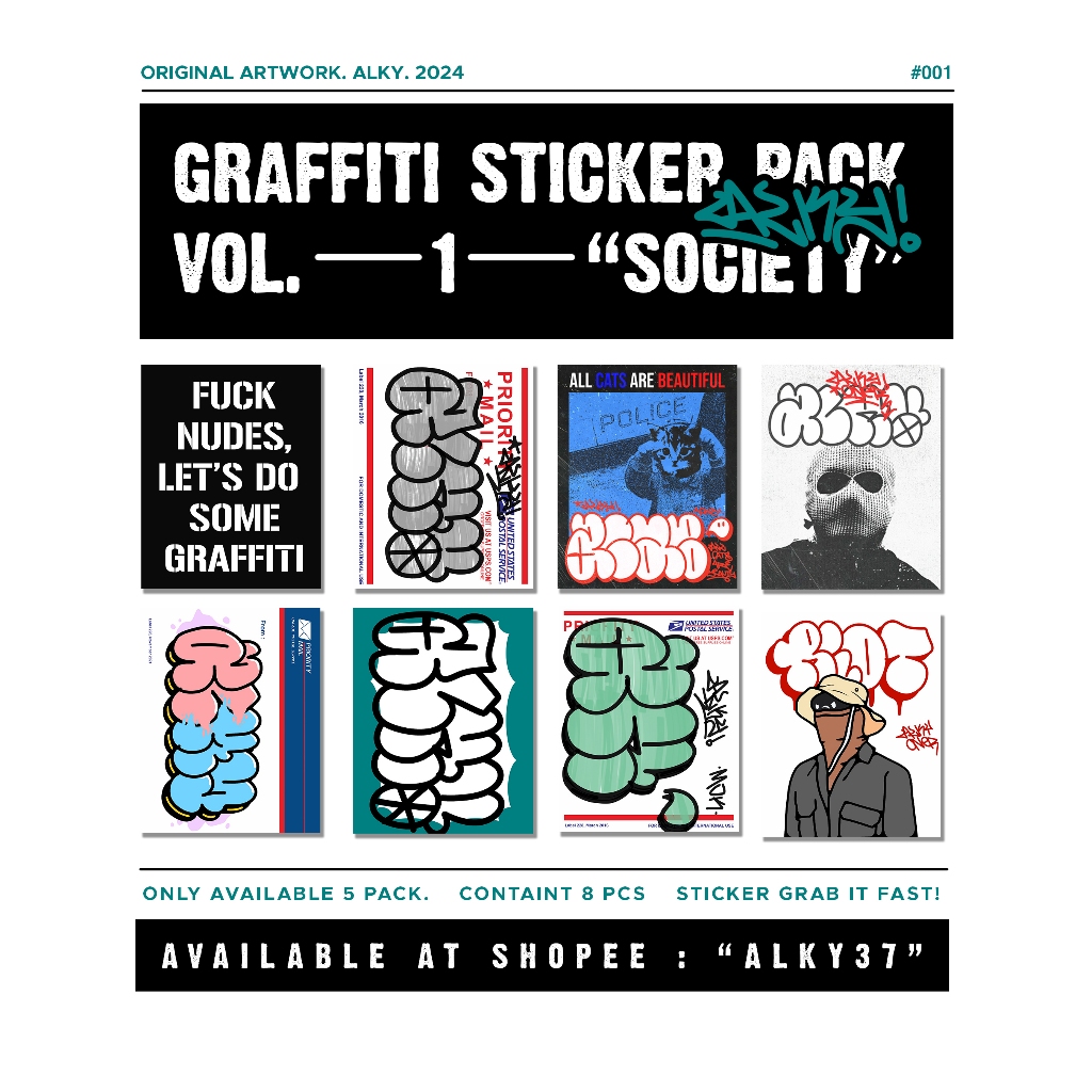 

Graffiti Sticker Pack Vol. 1 "Society