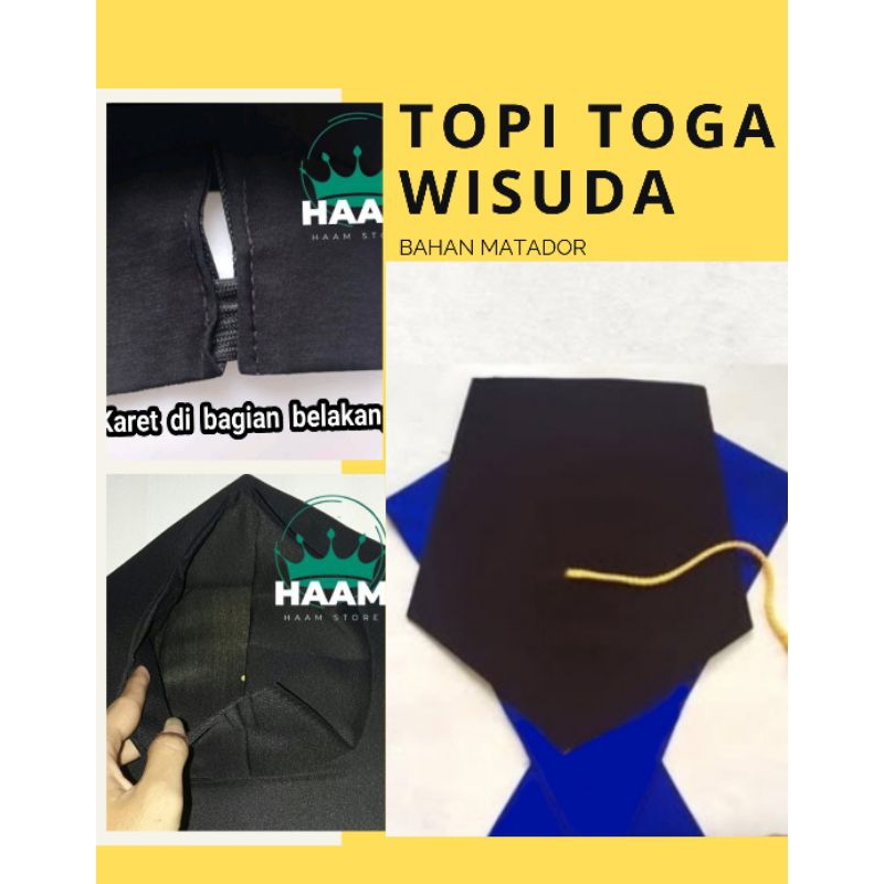 [COD]Topi wisuda,Toga Wisuda, Perlengkapan Wisuda,Topi Wisuda SMP SMA PERGURUAN TINGGI Toga Topi Wis